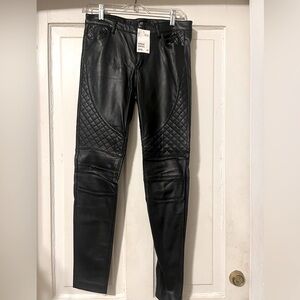 Like new with tag H&M faux leather pants.